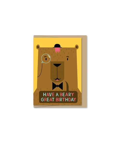 Mini Greeting Card - Birthday Bear