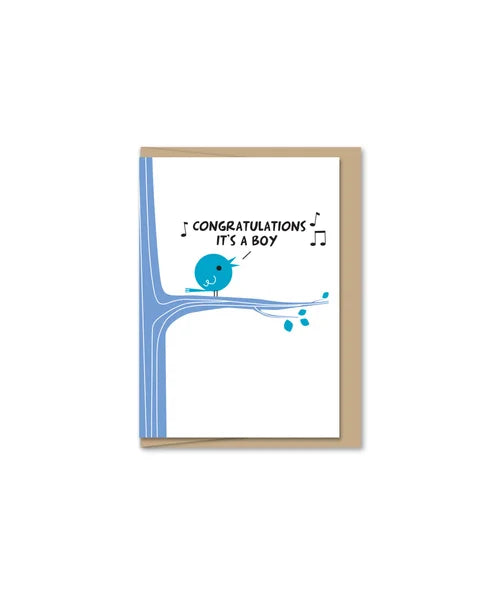 Mini Greeting Card - Blue Boy