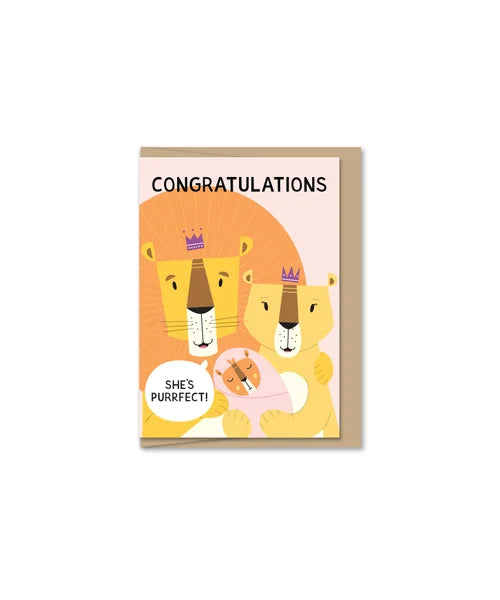 Mini Greeting Card - Perfect Girl