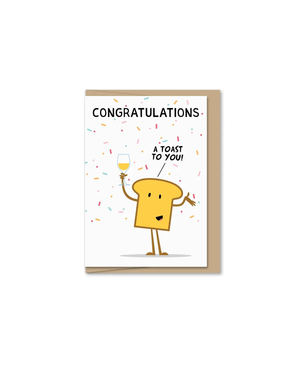 Mini Greeting Card - Toast to You