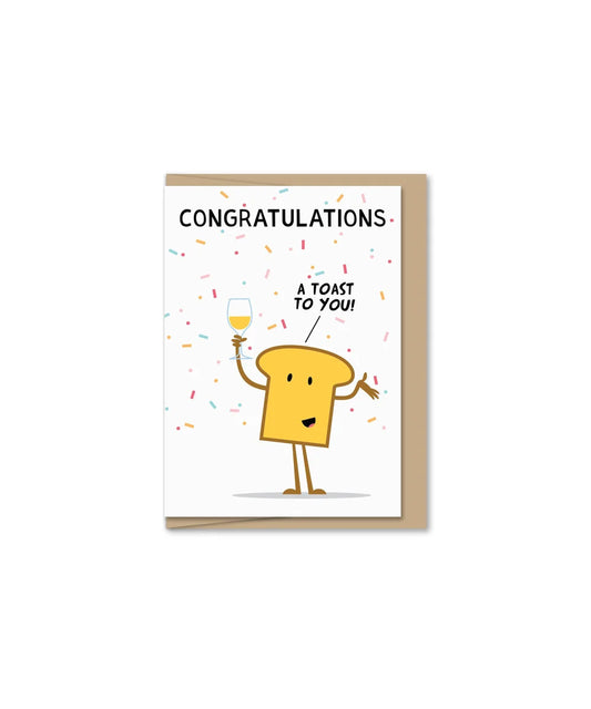 Mini Greeting Card - Toast to You