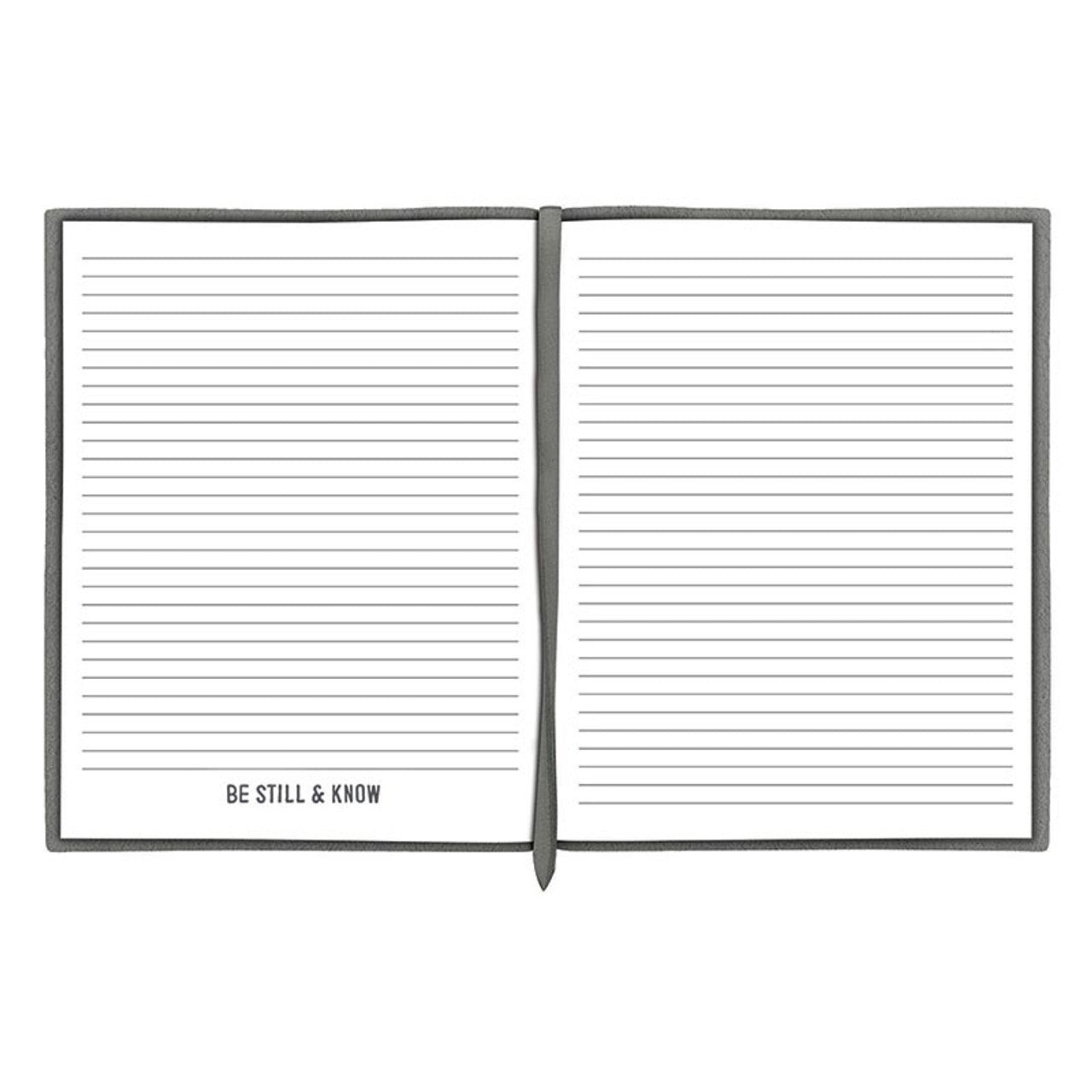 Face to Face Suede Journal - Be Still