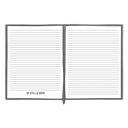 Face to Face Suede Journal - Be Still