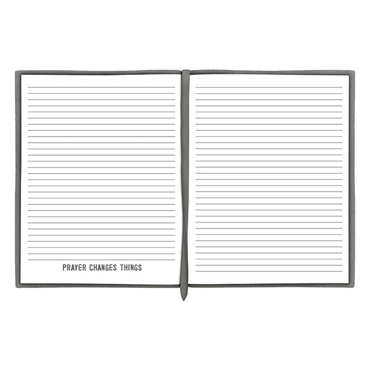 Face to Face Suede Journal - Be Still