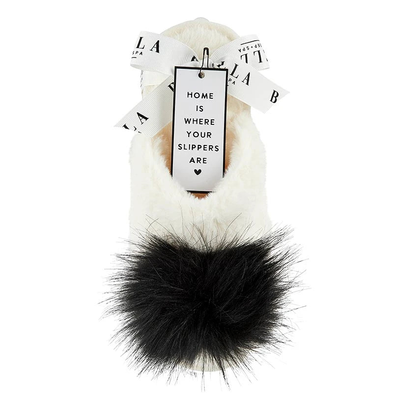 Pom Pom Plush Slippers - Adult