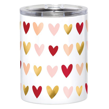 Stainless Steel 12oz Tumbler - Hearts