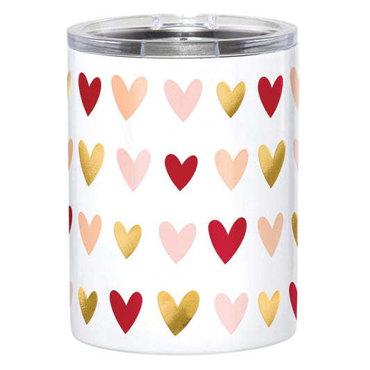 Stainless Steel 12oz Tumbler - Hearts