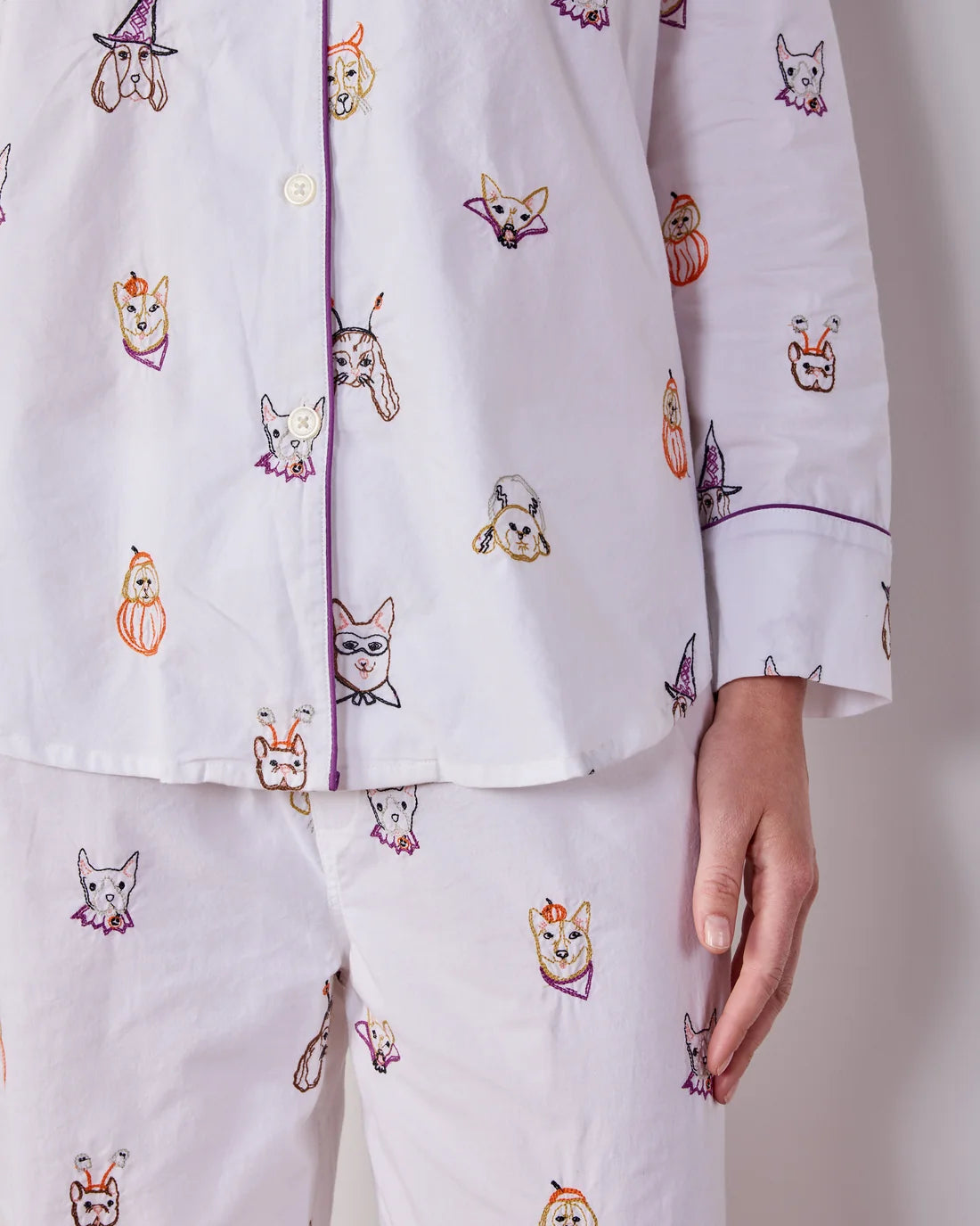 Halloween Hounds Long PJ Set - Medium