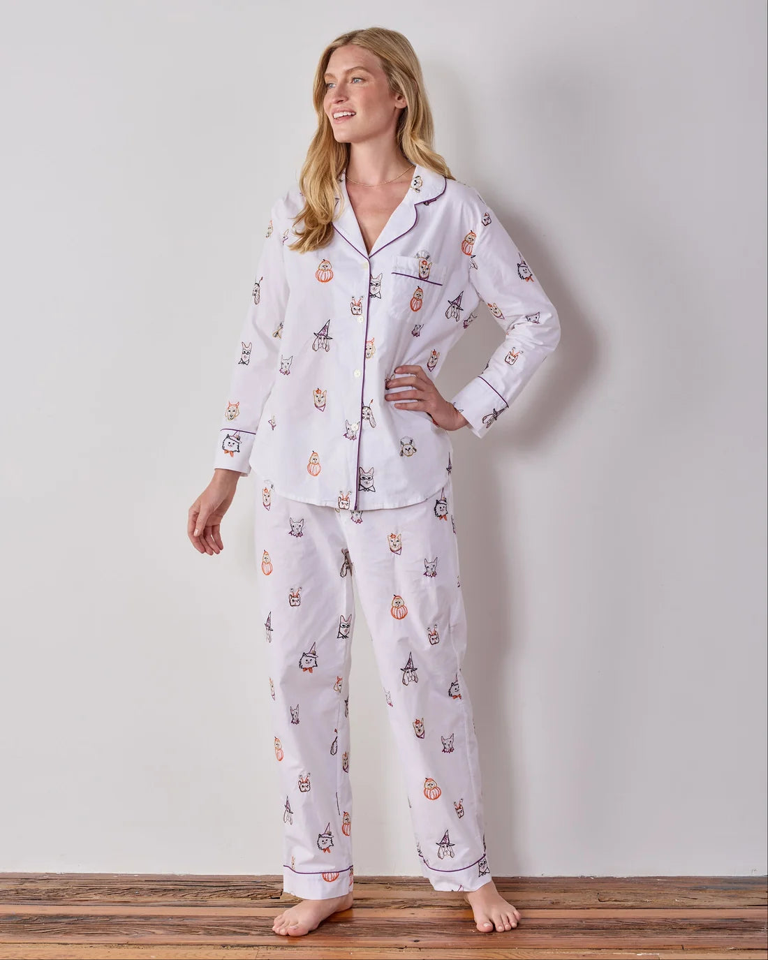 Halloween Hounds Long PJ Set - Medium