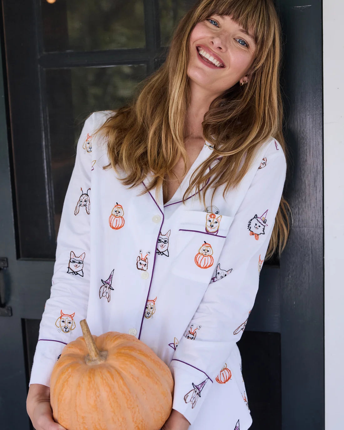 Halloween Hounds Long PJ Set - Medium