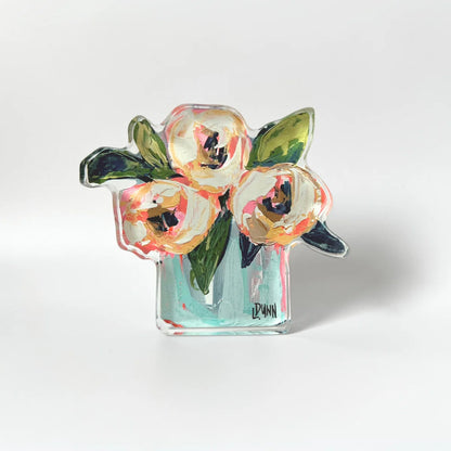 Bloom Block - Pink and White Peonies