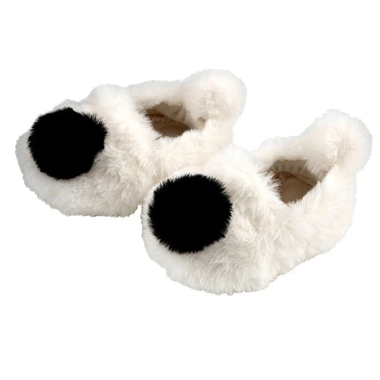 Pom Pom Plush Slippers - Baby