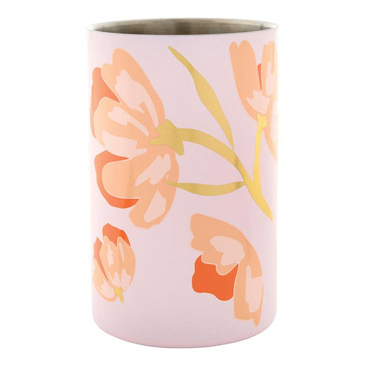 Stainless Steel Wine Chiller - Floral