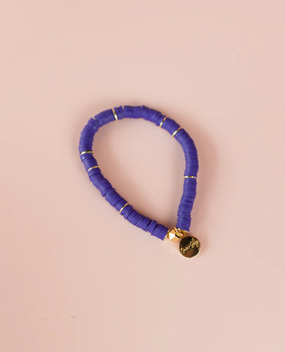 Purple Heishi Bracelet
