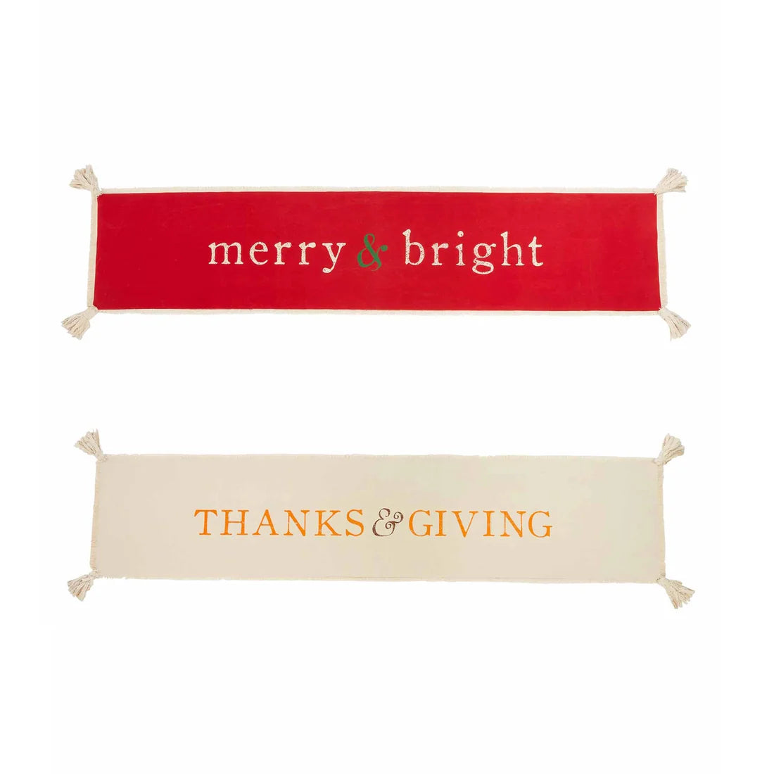 Reversible Table Runner - Thanksgiving & Christmas