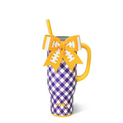 Gameday Gingham Purple + Yellow Mega Mug - 30oz.