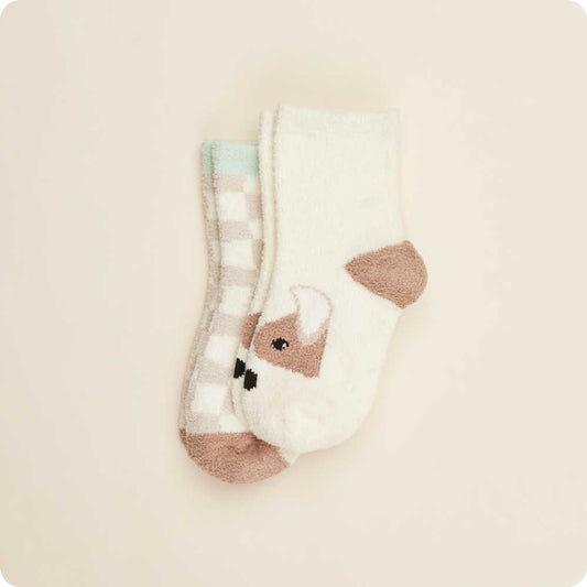 Puppy Plush Crew Non-Slip Socks