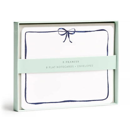 Navy Bow Flat Notes