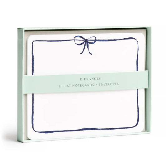 Navy Bow Flat Notes