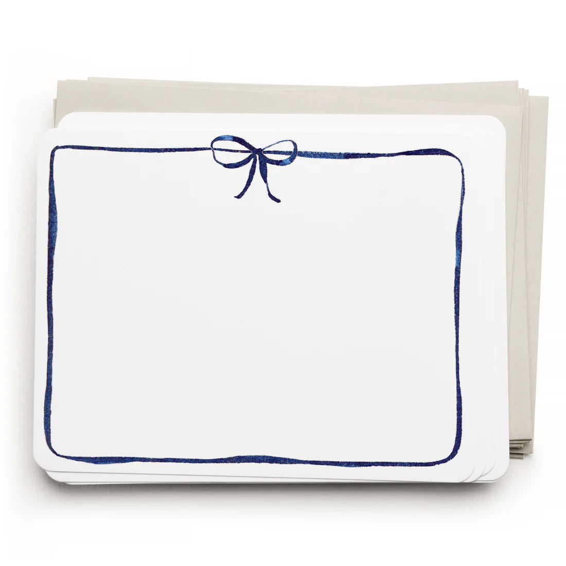 Navy Bow Flat Notes