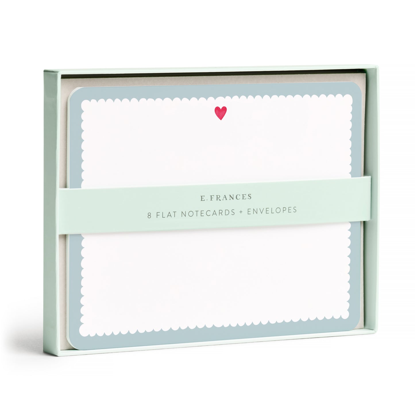 Flat Note Set - Scalloped Heart