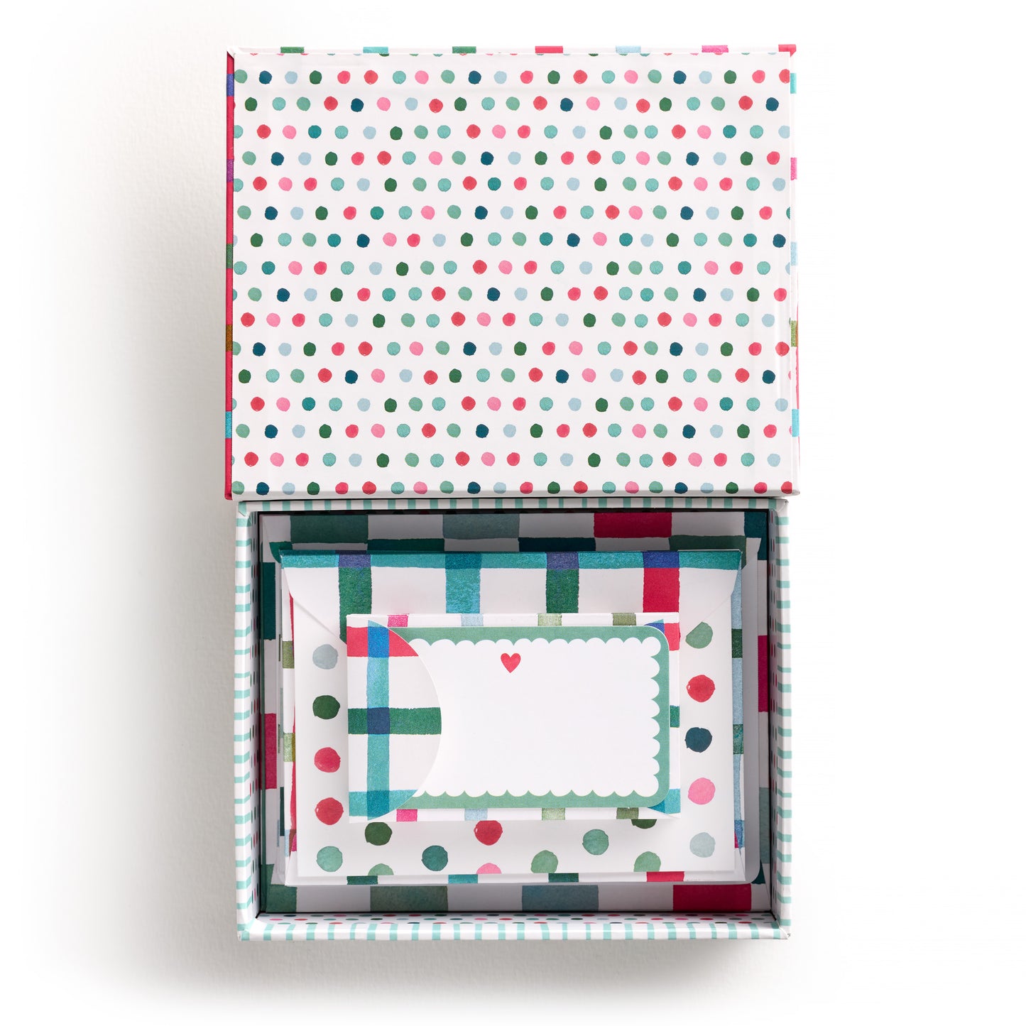 Happy Plaid Stationery Set