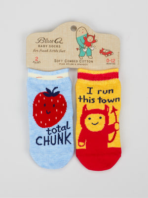 Total Chunk/ I Run This Town Baby Socks