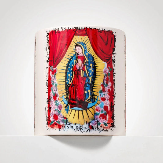 Large Virgin Mary of Guadalupe Candle