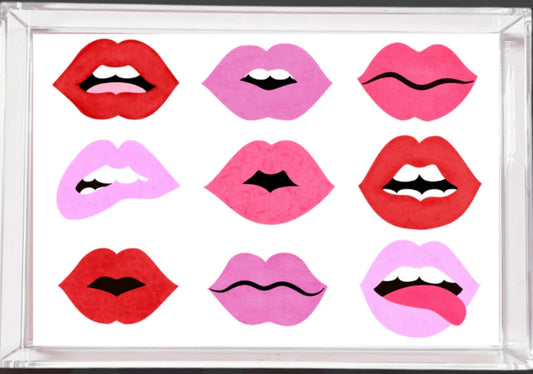 Small Acrylic Tray - Pucker Up