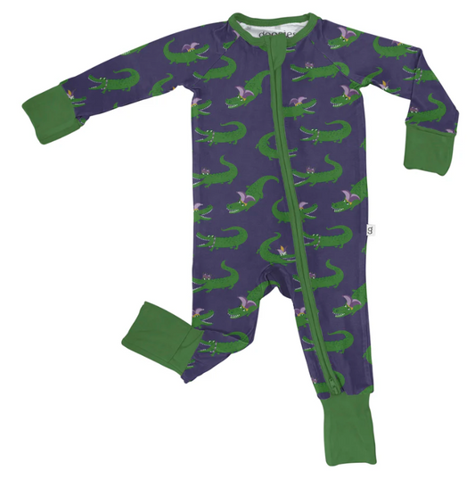 Gator Krewe Long Sleeve Zip Pajama