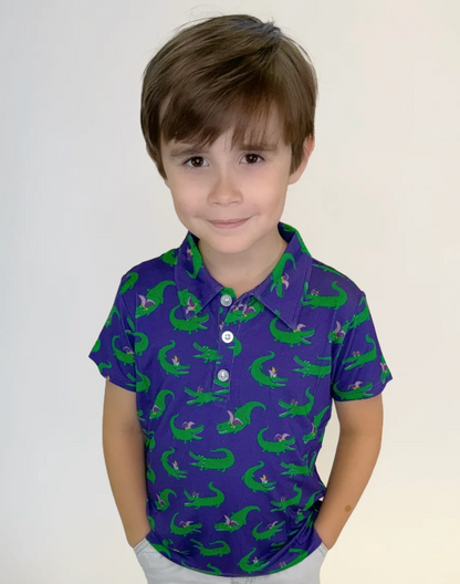 Gator Krewe Short Sleeve Polo Shirt