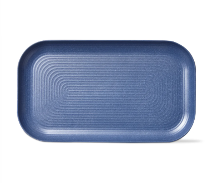 Brooklyn Melamine Rectangle Platter - Blue Denim