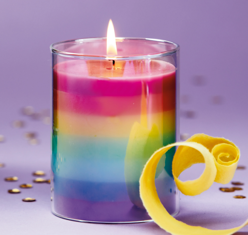 Vanilla Rainbow Candle