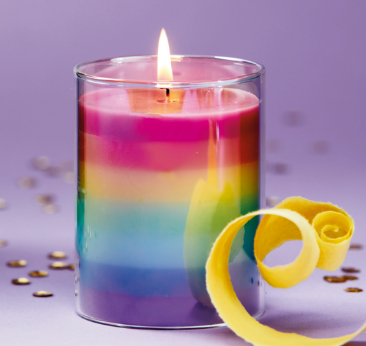 Vanilla Rainbow Candle