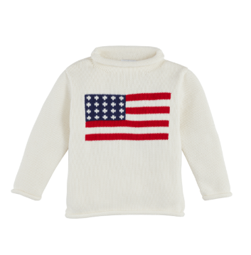 Flag Rollneck Toddler Sweater