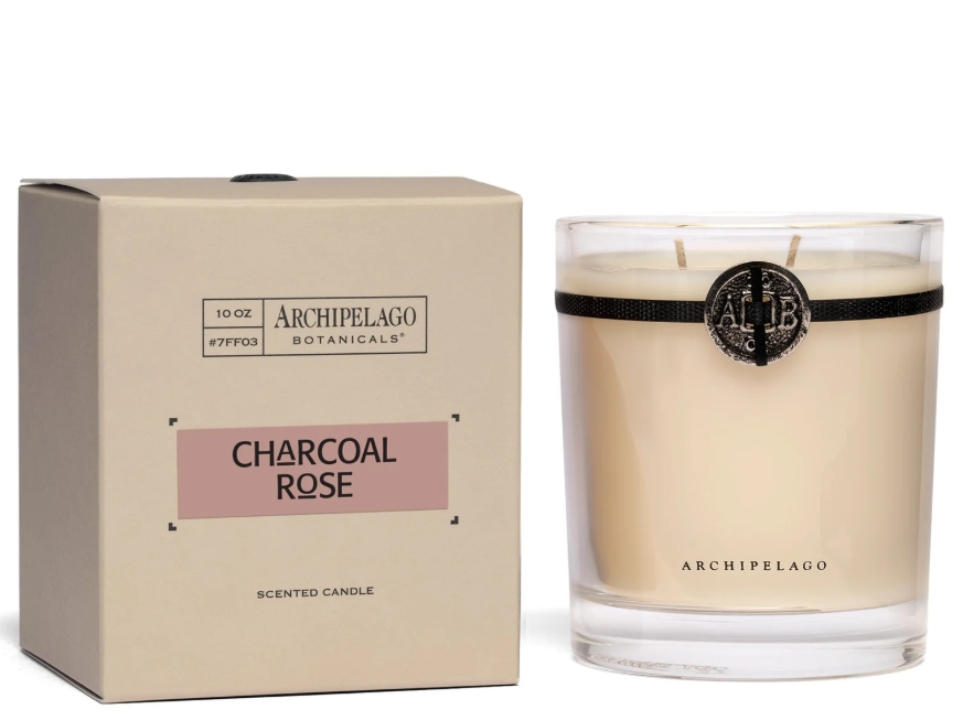 Boxed Candle - Charcoal Rose