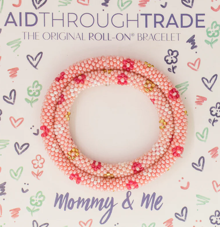 Mommy and Me Roll-On Bracelet - Flower Power