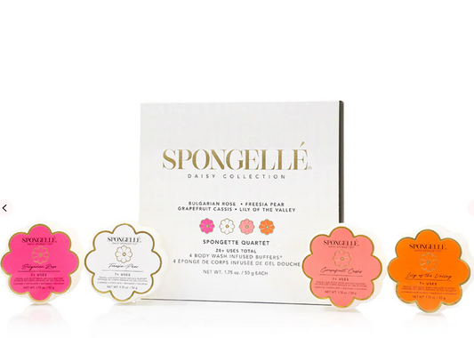 Daisy Collection Spongette Quartlet - Floral