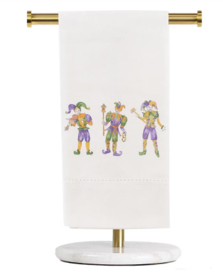 Mardi Gras Jester Hand Towel