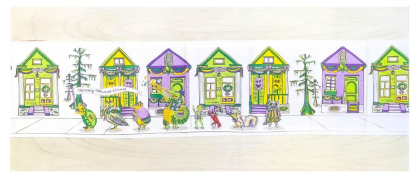 Mardi Gras Parade Table Runner