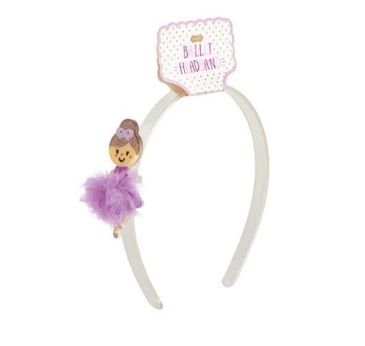 Ballerina Acrylic Headband - Purple