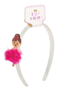Ballerina Acrylic Headband - Dark Pink