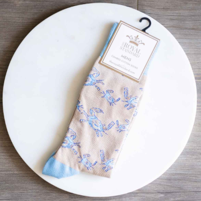 Men's Socks - Blue Crab
