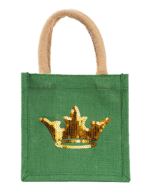 Charlotte Crown Sequin Gift Tote - Petite