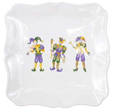 Mardi Jester Platter - Square