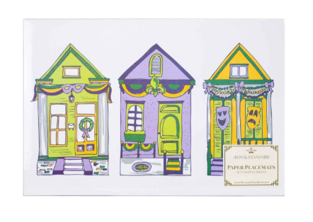 Paper Placemat - Mardi Gras Houses
