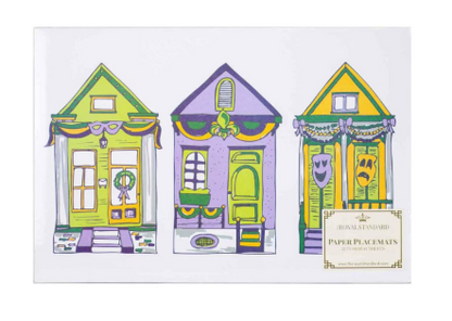 Paper Placemat - Mardi Gras Houses