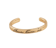 Children's Gold Jesus Loves Me Cuff