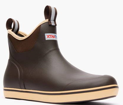 Men's Ankle Deck Boots - Chocolate Tan