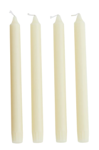 10" Unscented Taper Candles